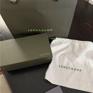 Longchamp  shoe Box with White Dust Bag and shopping box